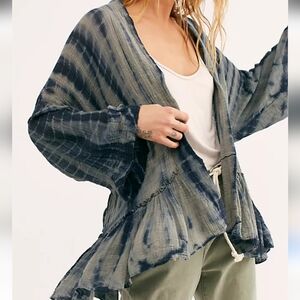 Free People One Sasha Tie Dye Kimono Size M/L